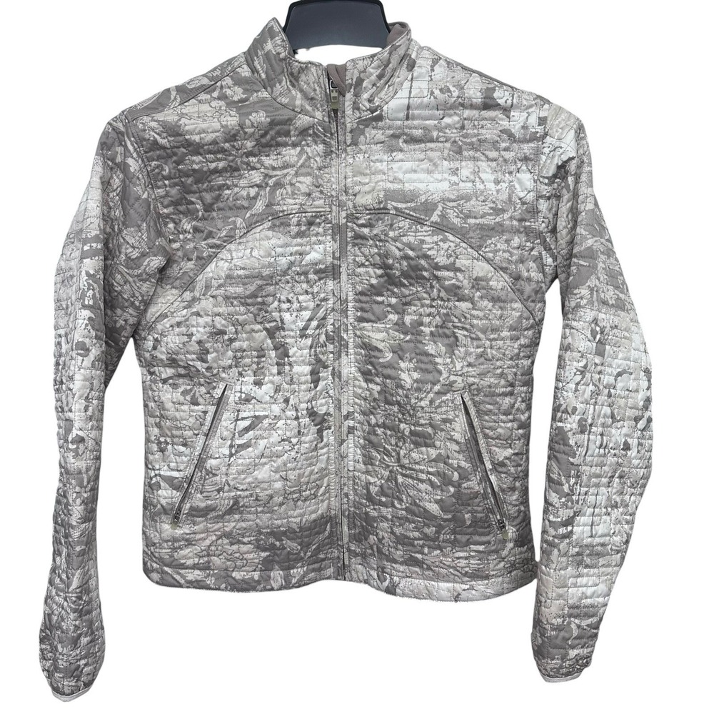 Obermeyer Ski Jacket Womens Size 10 Medium Weather X System Taupe Ivory Gorpcore
